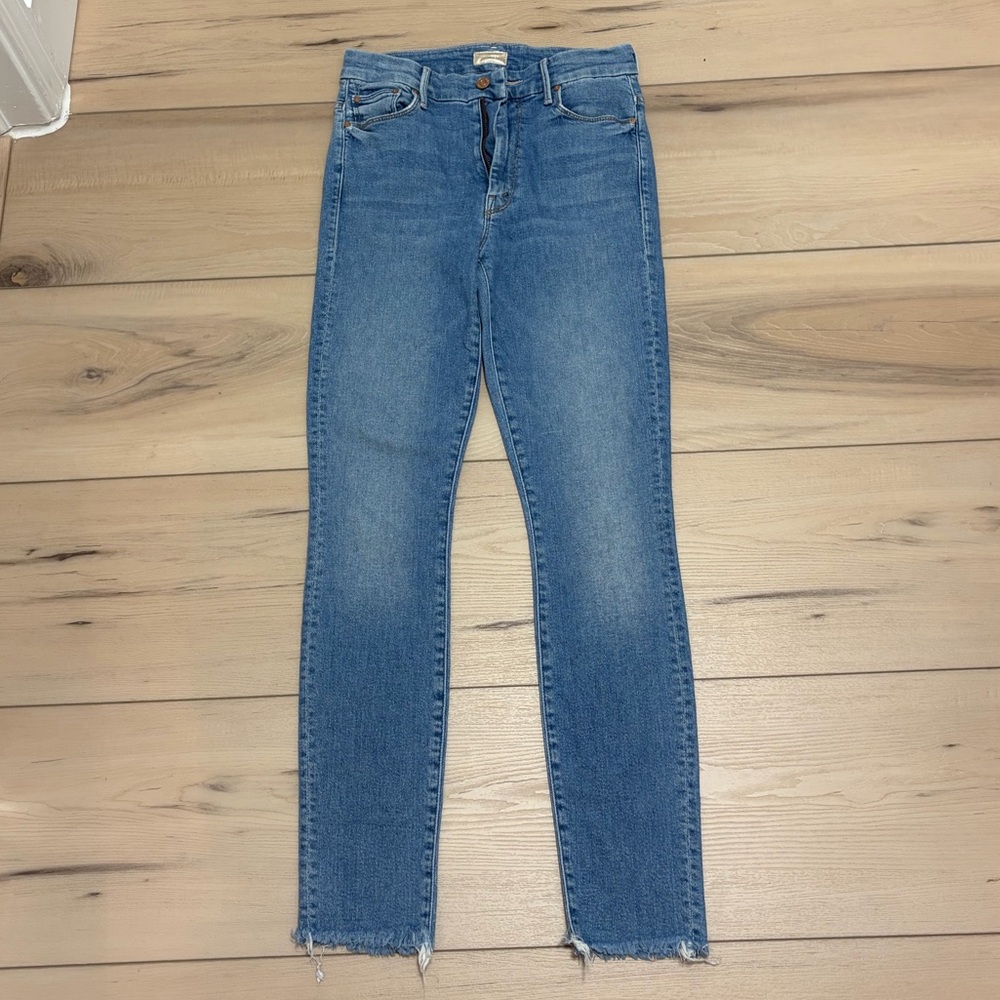 MOTHER Blue Skinny Jeans for Women - Picture 2 of 9